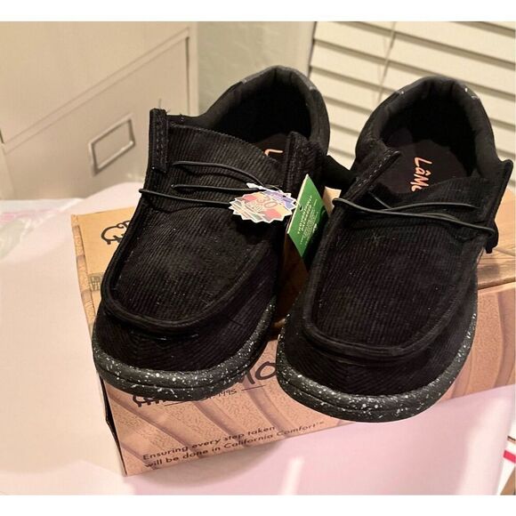 LAMO Paul LamoLite Shoes Men's Size 10 Black Corduroy NEW - Picture 8 of 13